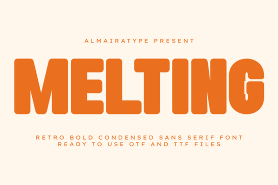 Melting Font
